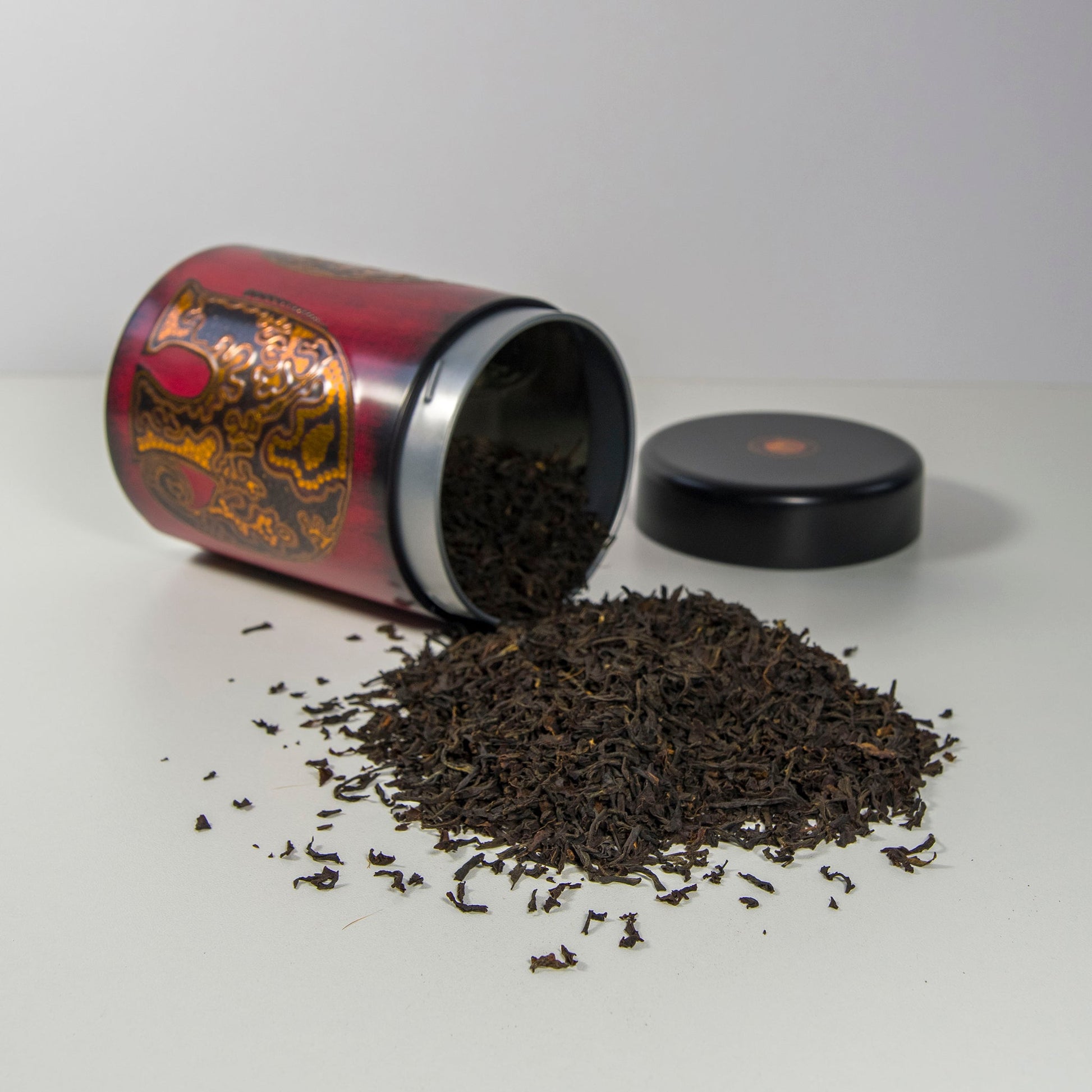 assam op indian black tea tea caddy
