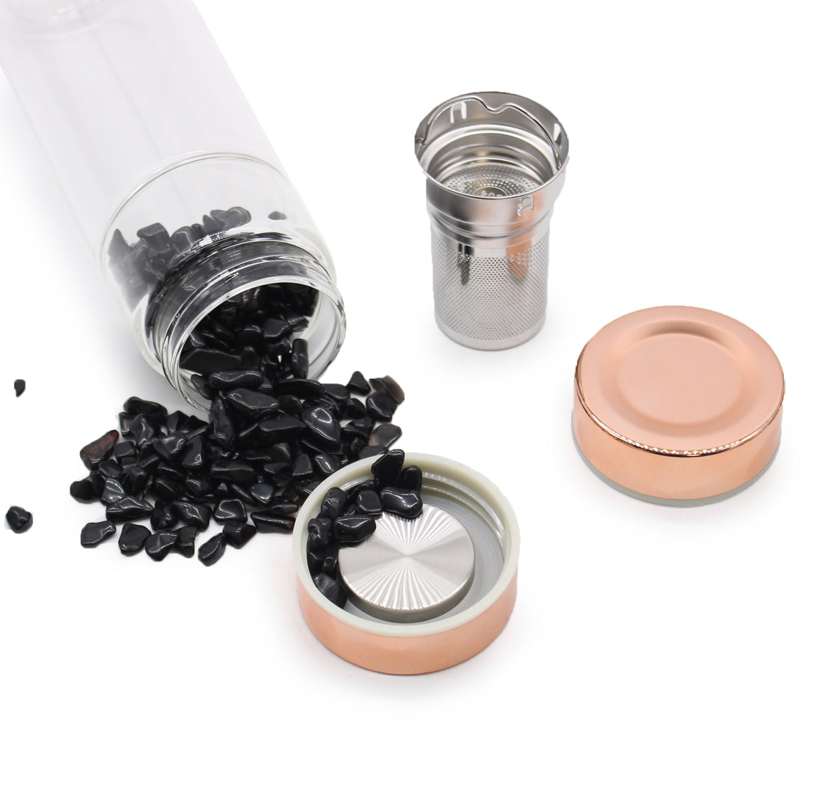 Glass Tea Infuser Travel Mug