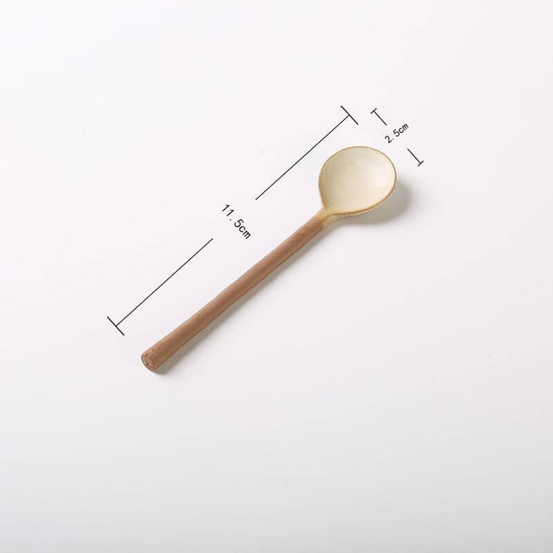 Gohobi Handmade Ceramic Tea Spoon