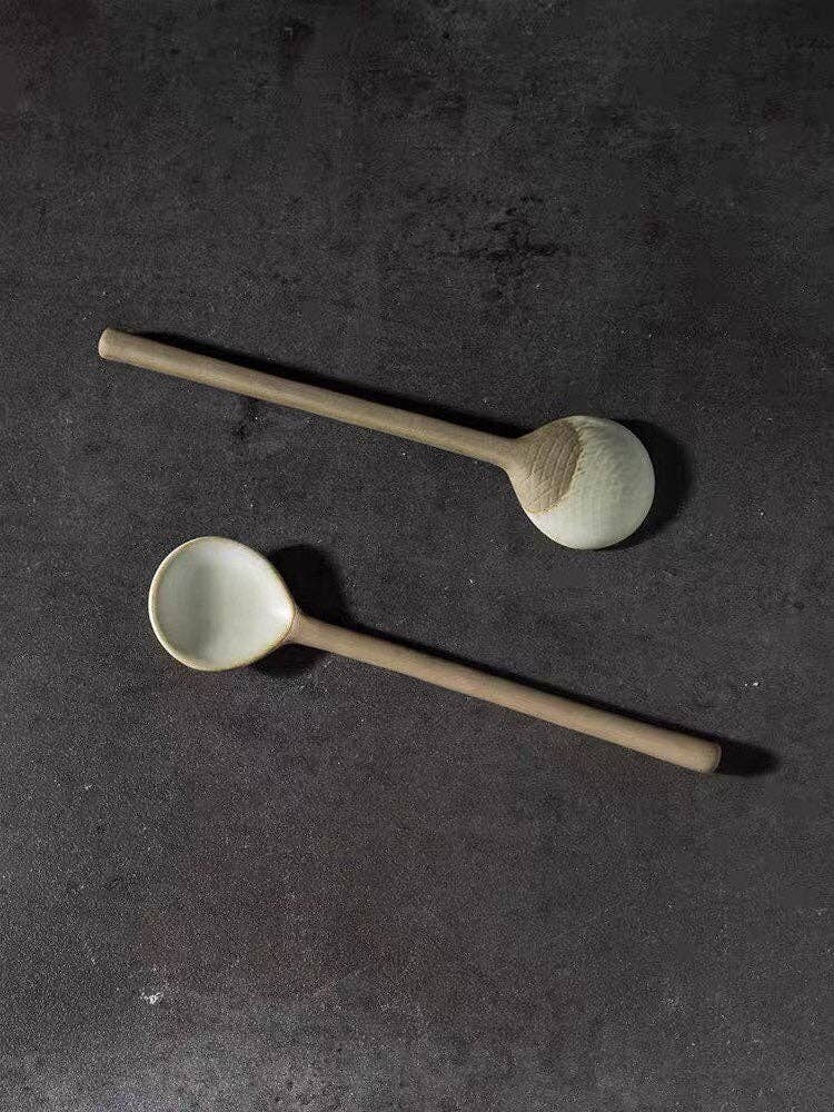 Gohobi Handmade Ceramic Tea Spoon