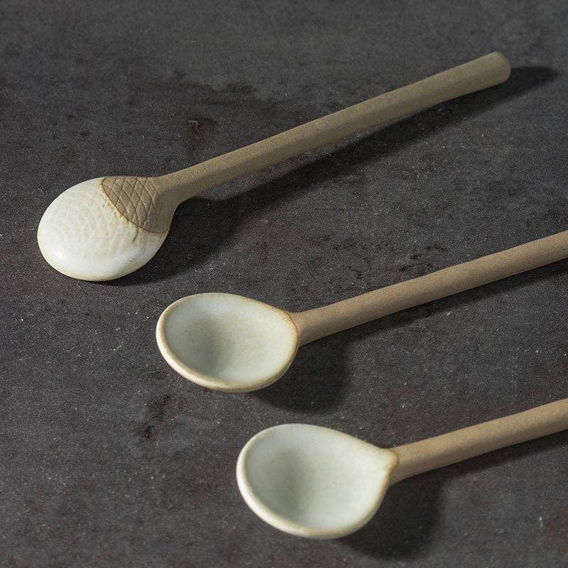 Gohobi Handmade Ceramic Tea Spoon