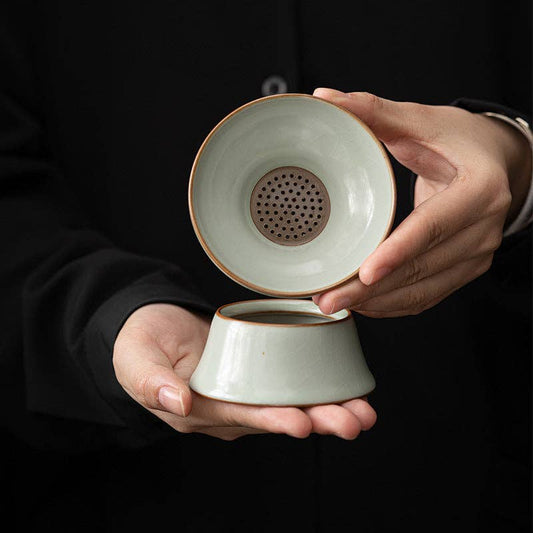 Gohobi Ceramic Tea Strainer - Handmade