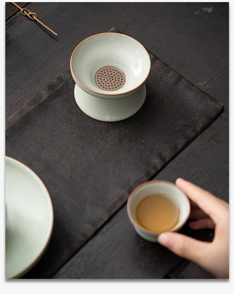 Gohobi Ceramic Tea Strainer - Handmade