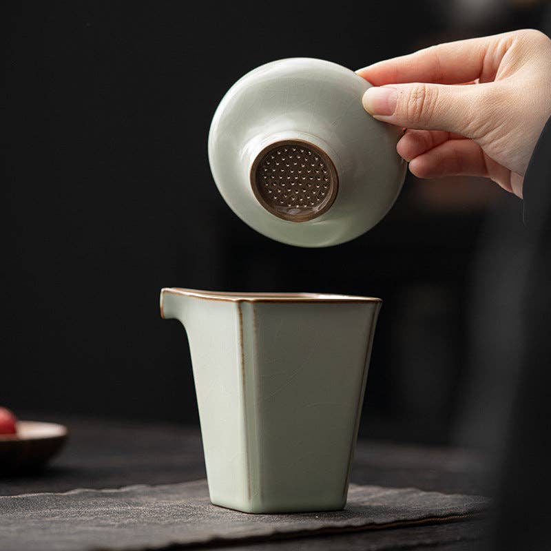Gohobi Ceramic Tea Strainer - Handmade