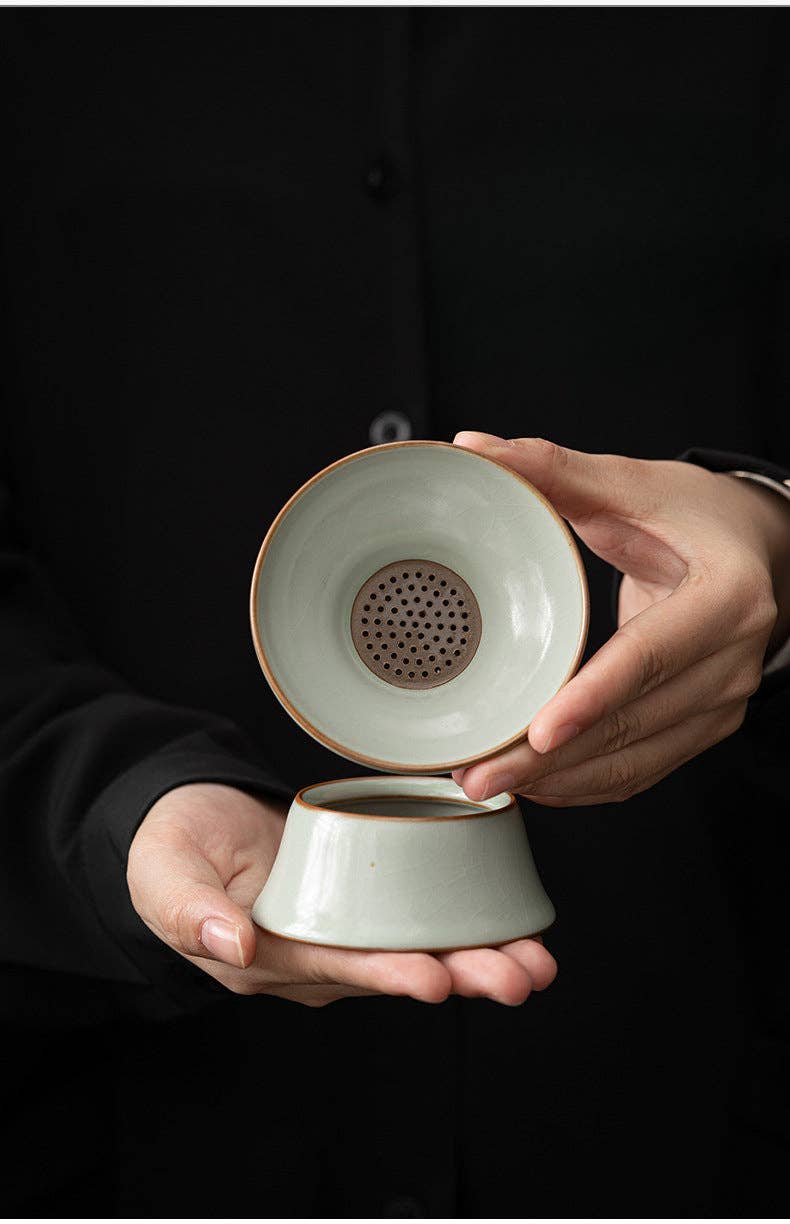 Gohobi Ceramic Tea Strainer - Handmade