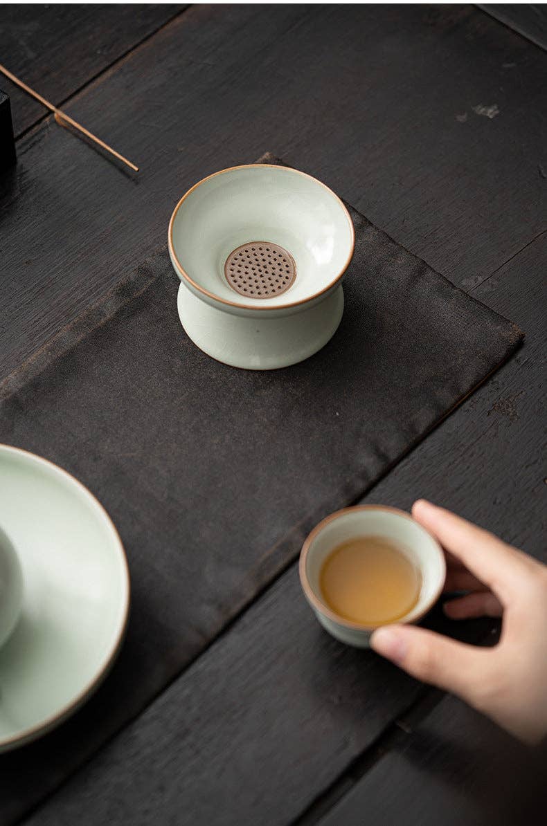 Gohobi Ceramic Tea Strainer - Handmade