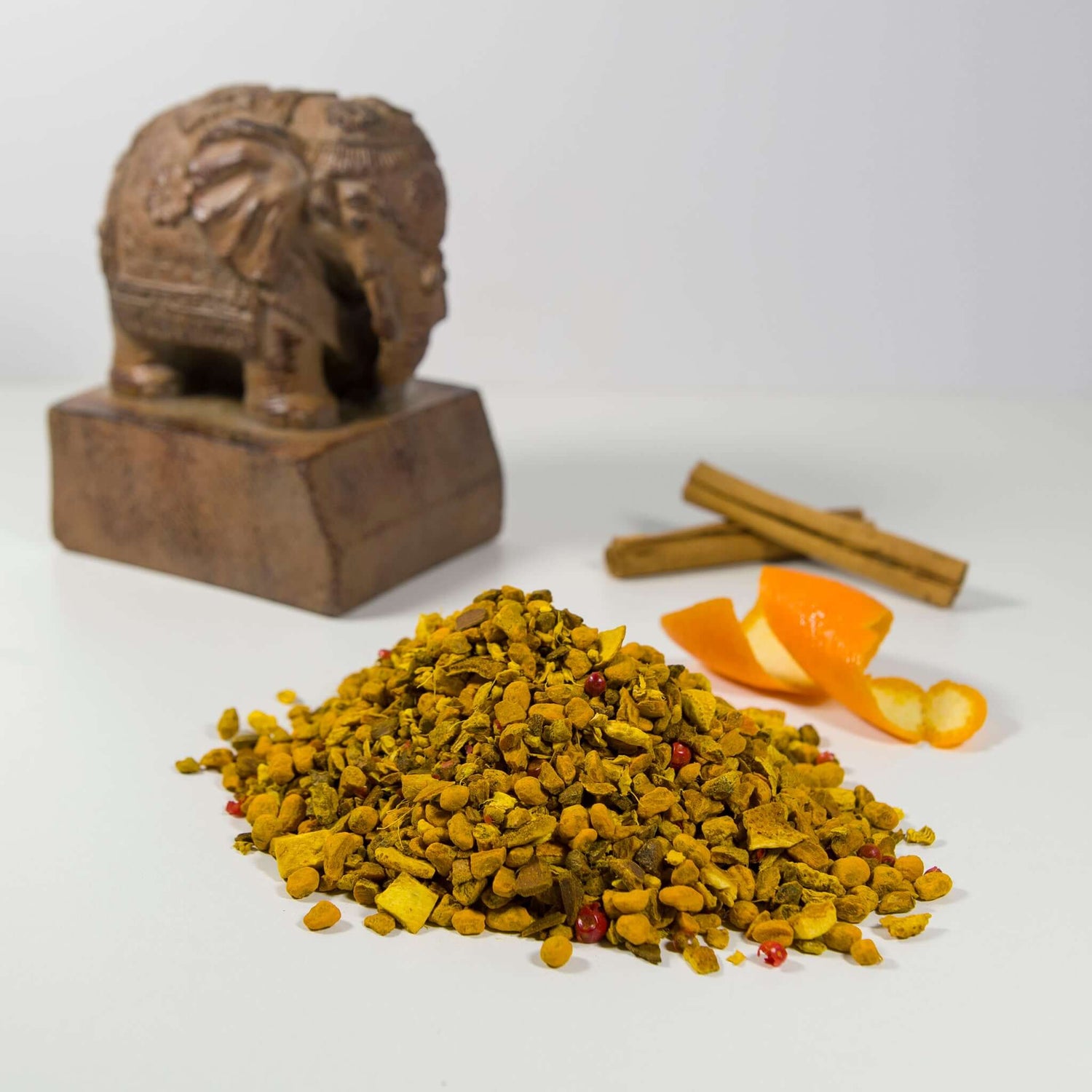 chai turmeric cinnamon tea indian elephant orange