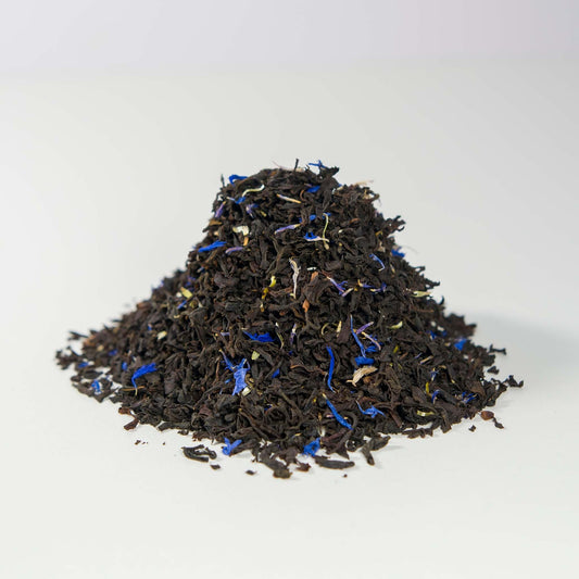 Blue sapphire Kenyan black tea cornflower petals
