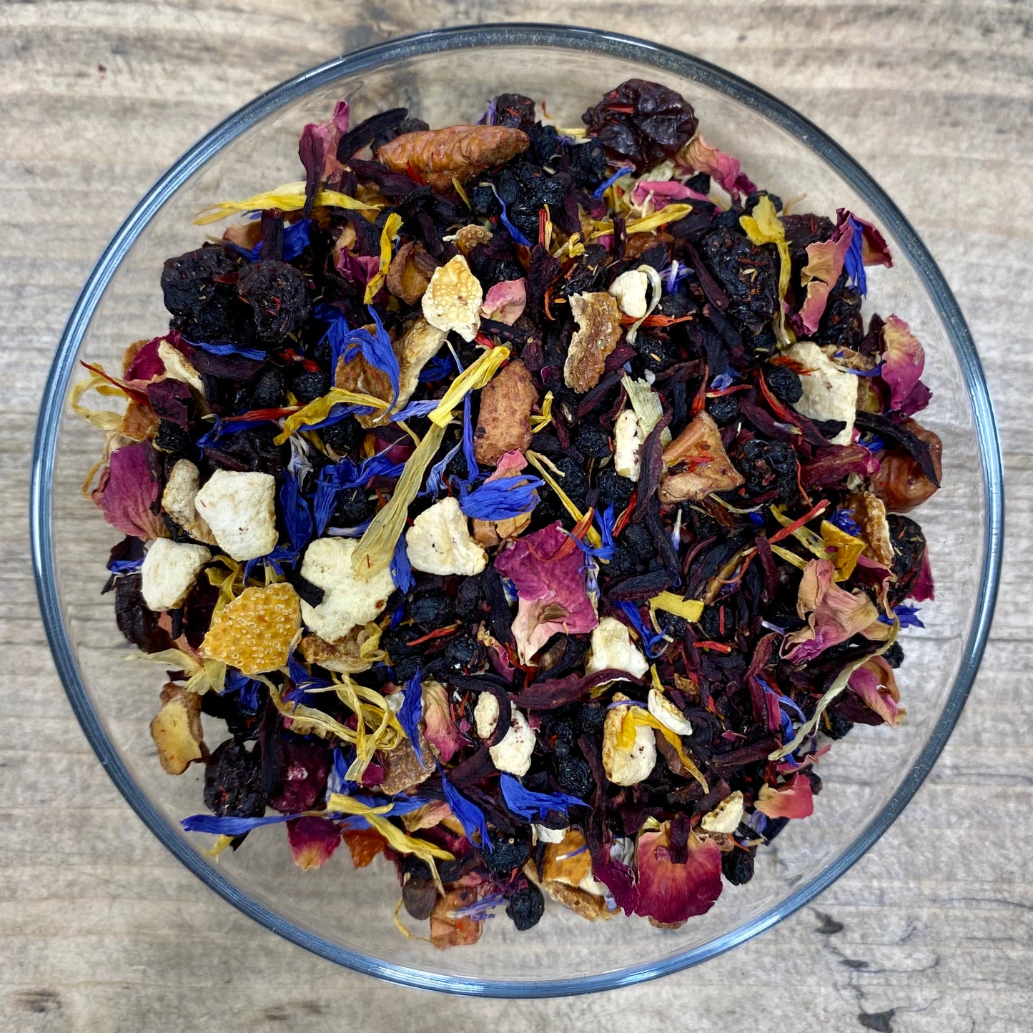 tutti fruiti tea fruit infusion tea and leaves newquay cornwall eco kraft bag