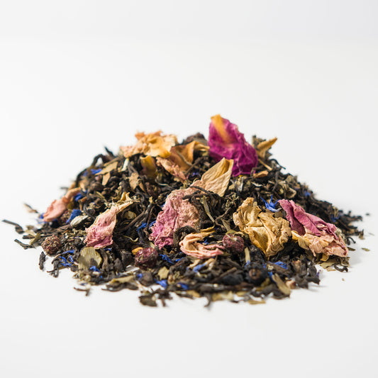 puerh wellness tea colour flowers