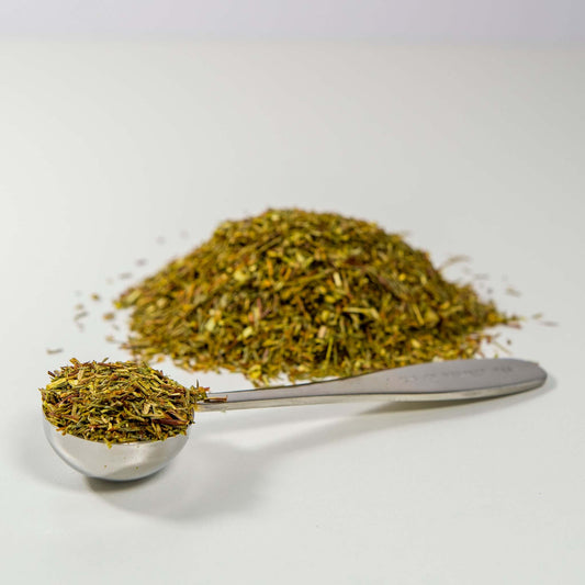 green organic rooibos tea perfect serve spoon